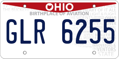 OH license plate GLR6255