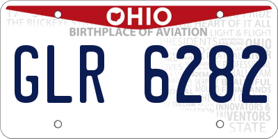 OH license plate GLR6282