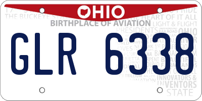 OH license plate GLR6338