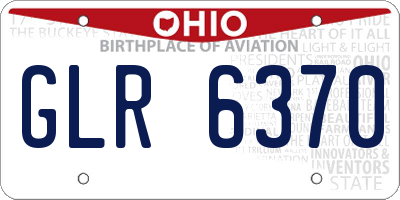 OH license plate GLR6370