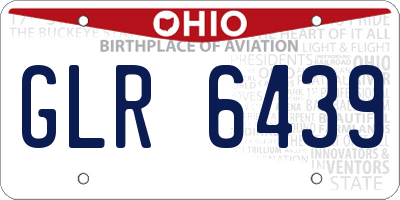 OH license plate GLR6439