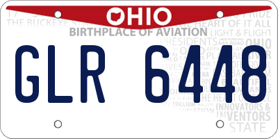OH license plate GLR6448