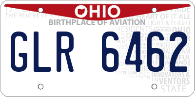OH license plate GLR6462