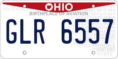 OH license plate GLR6557