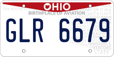 OH license plate GLR6679