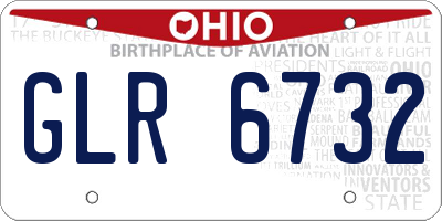 OH license plate GLR6732