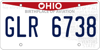 OH license plate GLR6738