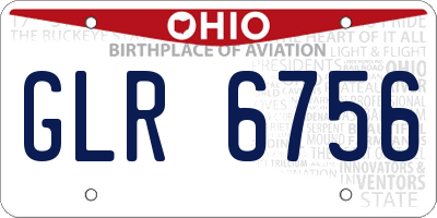 OH license plate GLR6756