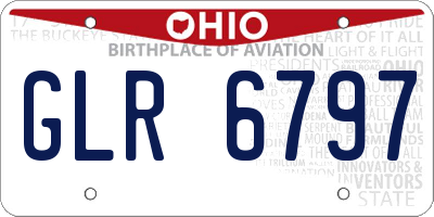 OH license plate GLR6797