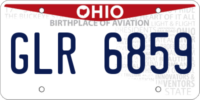 OH license plate GLR6859