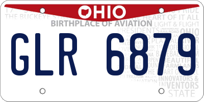 OH license plate GLR6879