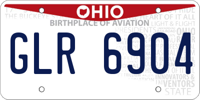 OH license plate GLR6904