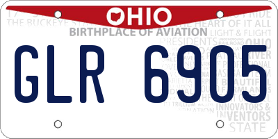OH license plate GLR6905
