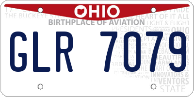 OH license plate GLR7079
