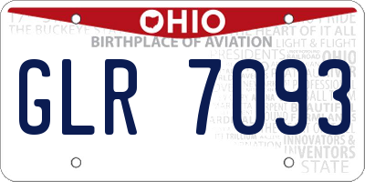 OH license plate GLR7093
