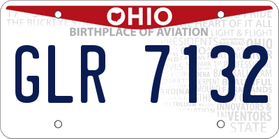 OH license plate GLR7132