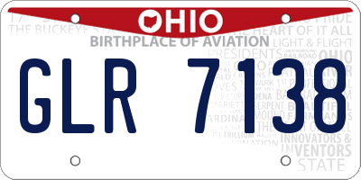 OH license plate GLR7138
