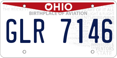 OH license plate GLR7146