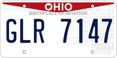 OH license plate GLR7147