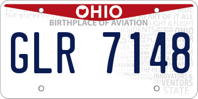 OH license plate GLR7148