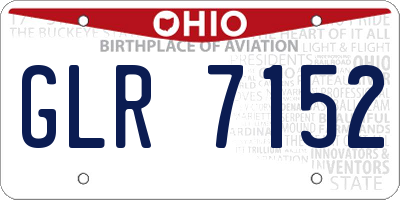 OH license plate GLR7152