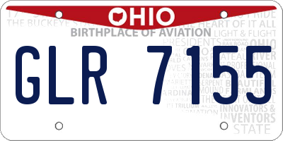 OH license plate GLR7155