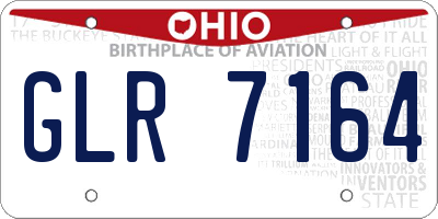 OH license plate GLR7164