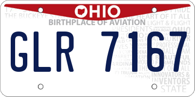 OH license plate GLR7167
