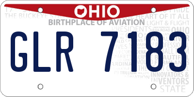 OH license plate GLR7183