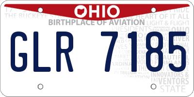 OH license plate GLR7185