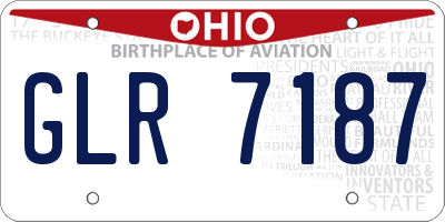 OH license plate GLR7187