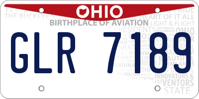OH license plate GLR7189