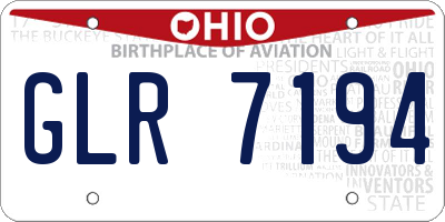 OH license plate GLR7194