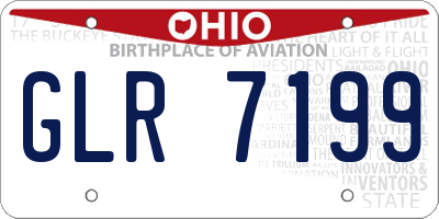 OH license plate GLR7199