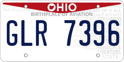 OH license plate GLR7396