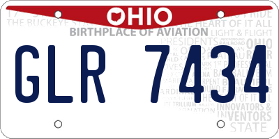 OH license plate GLR7434
