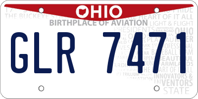 OH license plate GLR7471