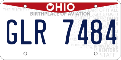OH license plate GLR7484