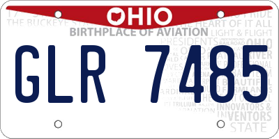 OH license plate GLR7485