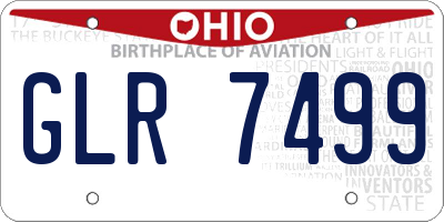 OH license plate GLR7499