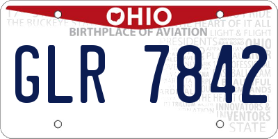 OH license plate GLR7842