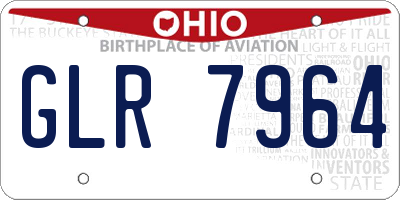 OH license plate GLR7964