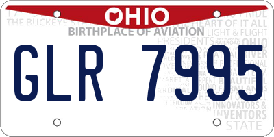 OH license plate GLR7995