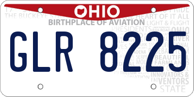 OH license plate GLR8225