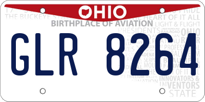 OH license plate GLR8264