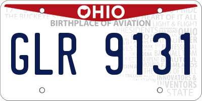 OH license plate GLR9131