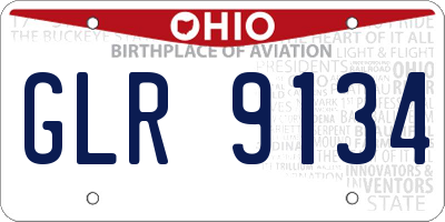 OH license plate GLR9134