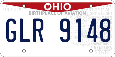 OH license plate GLR9148