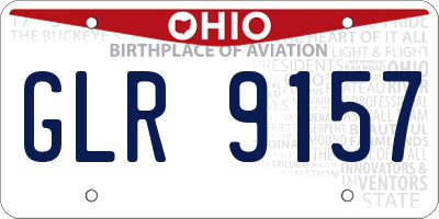 OH license plate GLR9157