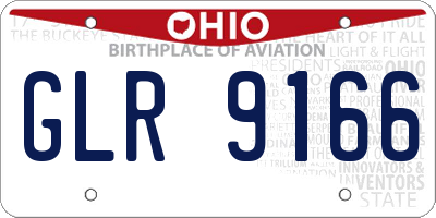 OH license plate GLR9166